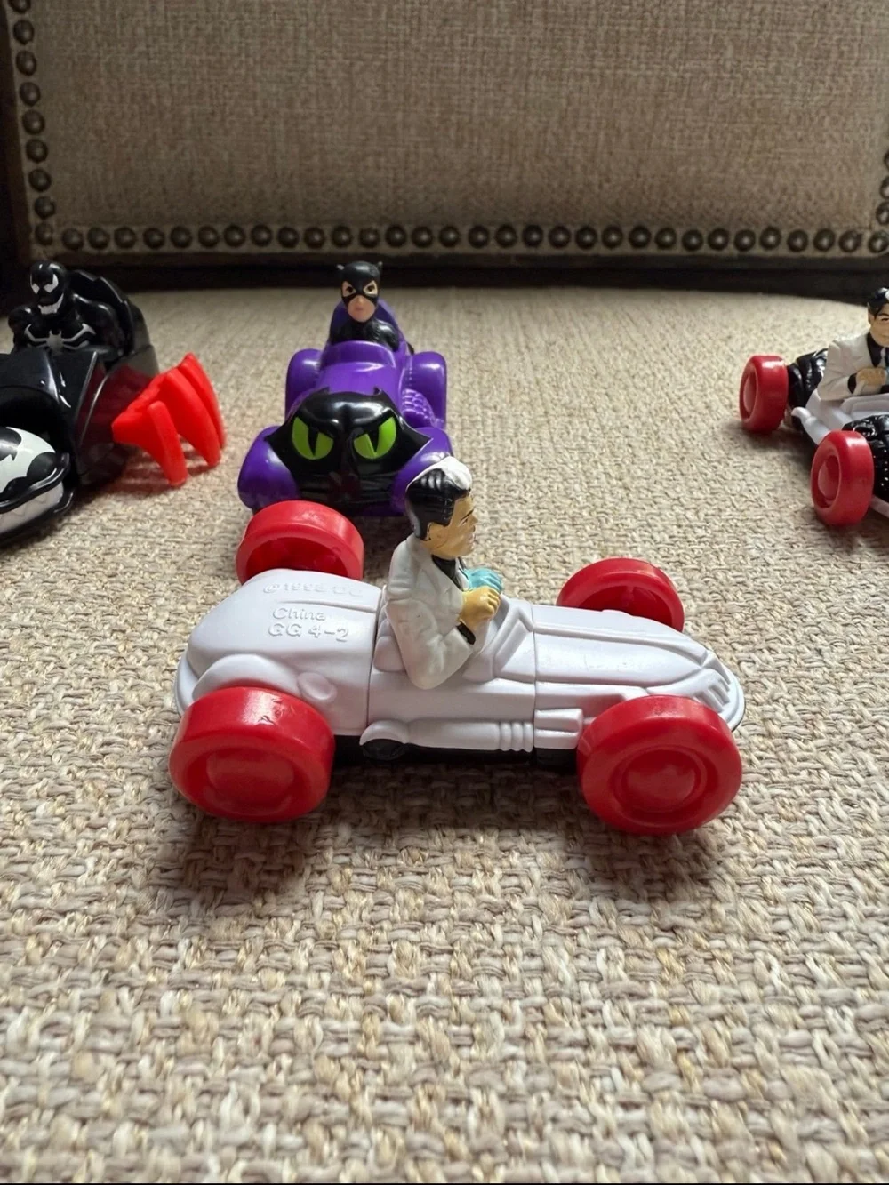 DC Comics Villain Vintage Mini Car Set of 4 1990s DC comics movie McDonalds toys